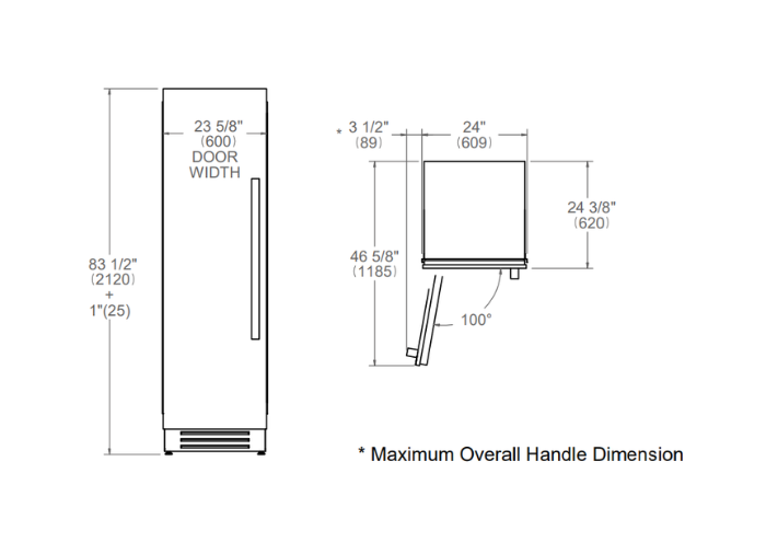60 cm Built-in Freezer Column | Bertazzoni